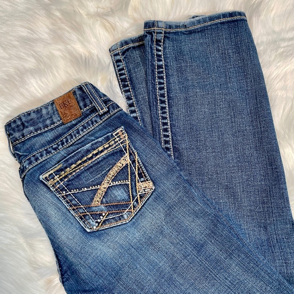 BKE Denim - BKE Buckle Stella Skinny Low Rise Stretch Jeans Size 26" x 31.5" Blue Denim